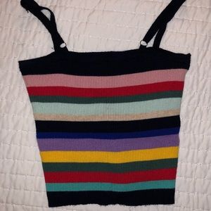 Charlotte Russe Cropped Tank Top